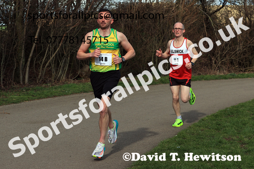 Senior Mens 2026 NECAA Royal Signals Road Relays, Hetton Lyons Country Park, Hetton le Hole. Photo: David T. Hewitson/Sports for All Pics